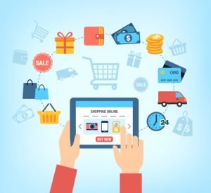 Shopping Online Background